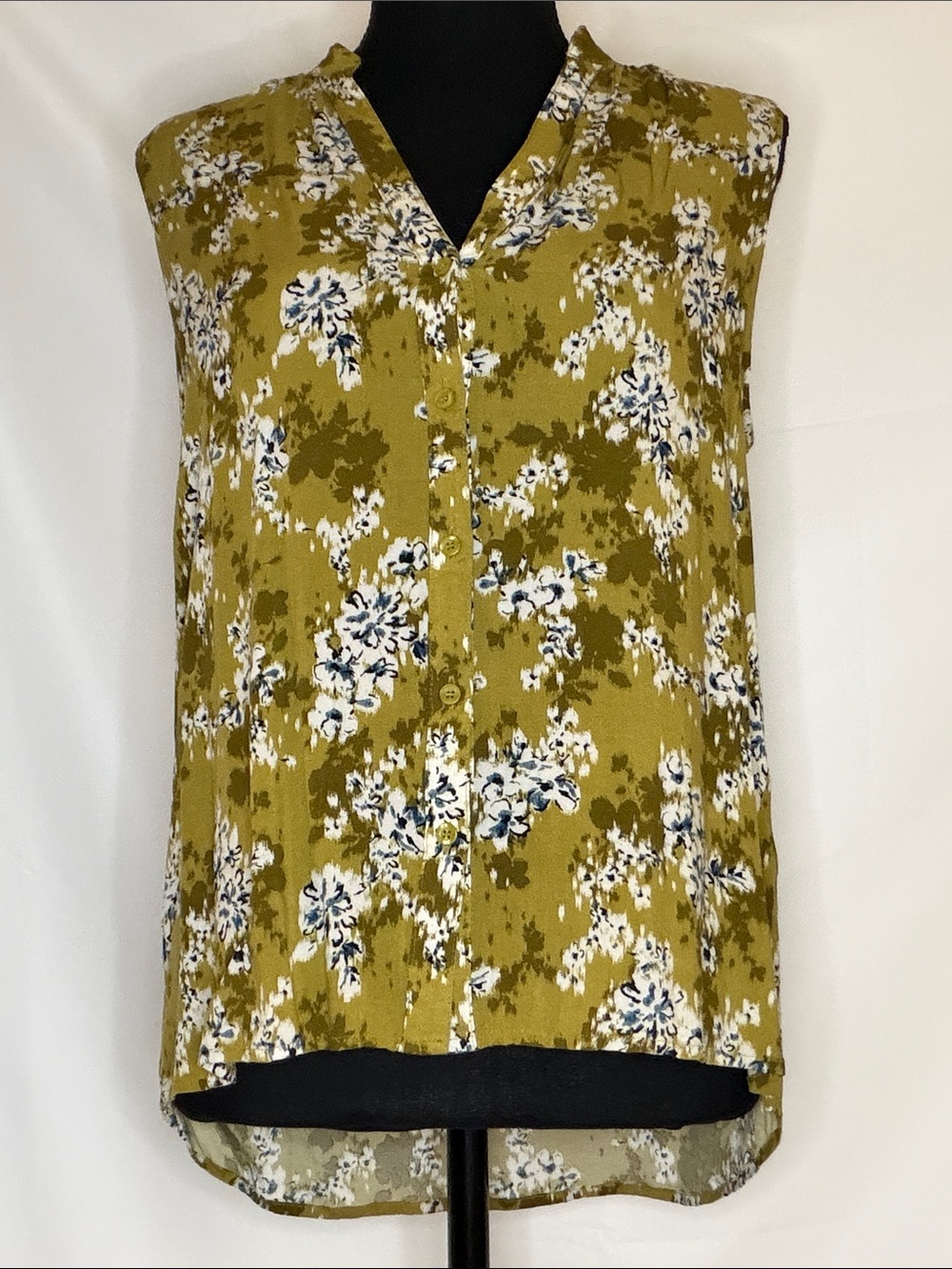 TREASURE & BOND FLORAL SLEEVELESS BLOUSE TOP